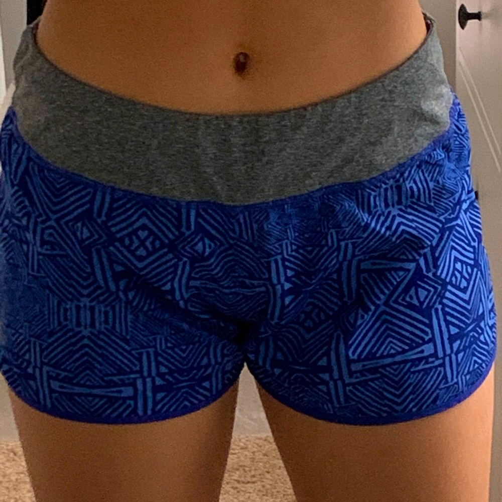 Blue athletic shorts